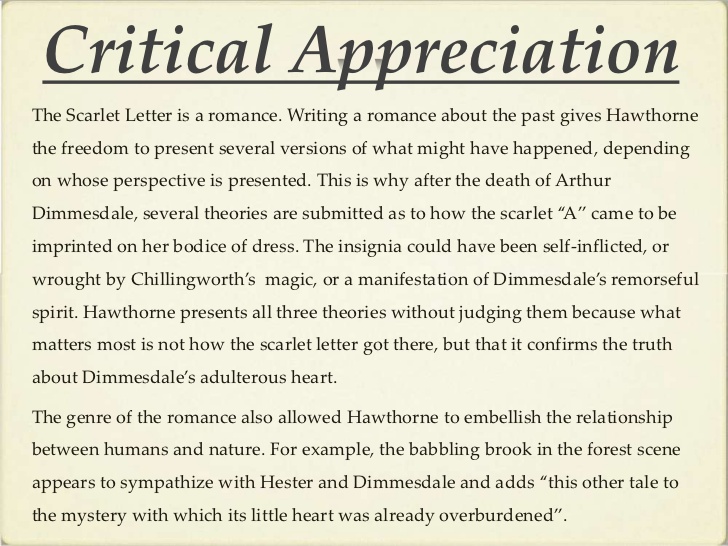 Реферат: The Scarlet LetterArthur Dimmesdale Essay Research Paper