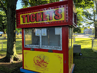 ticket booth for the amusement rides
