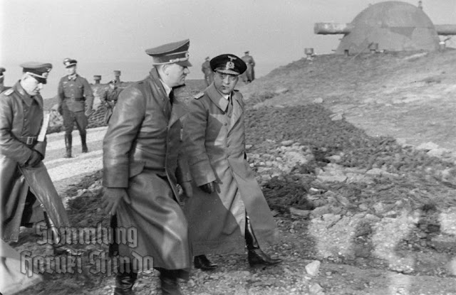 23 December 1940 worldwartwo.filminspector.com Adolf Hitler Fritz Todt Friedrich-Wilhelm Fleischer Cap Gris Nez