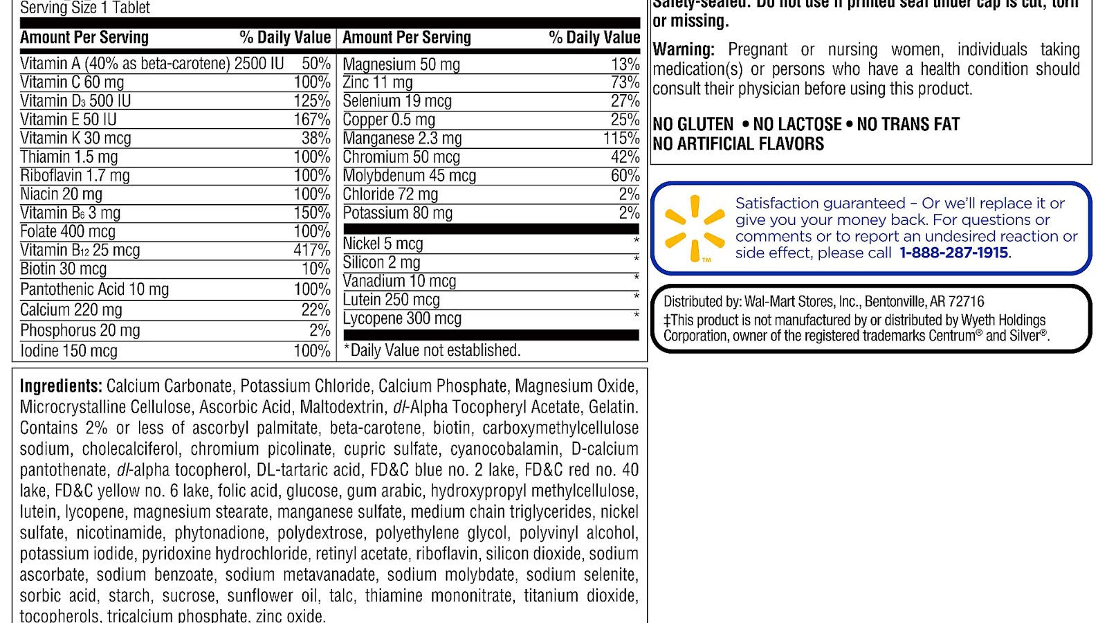 Side Effects Of Centrum Effect Choices
