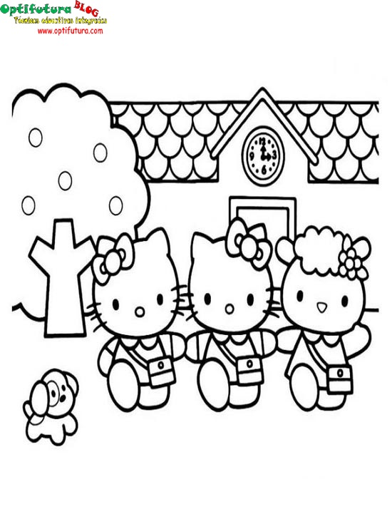 Hello Kitty [Dibujos para colorear] ~ Optifutura