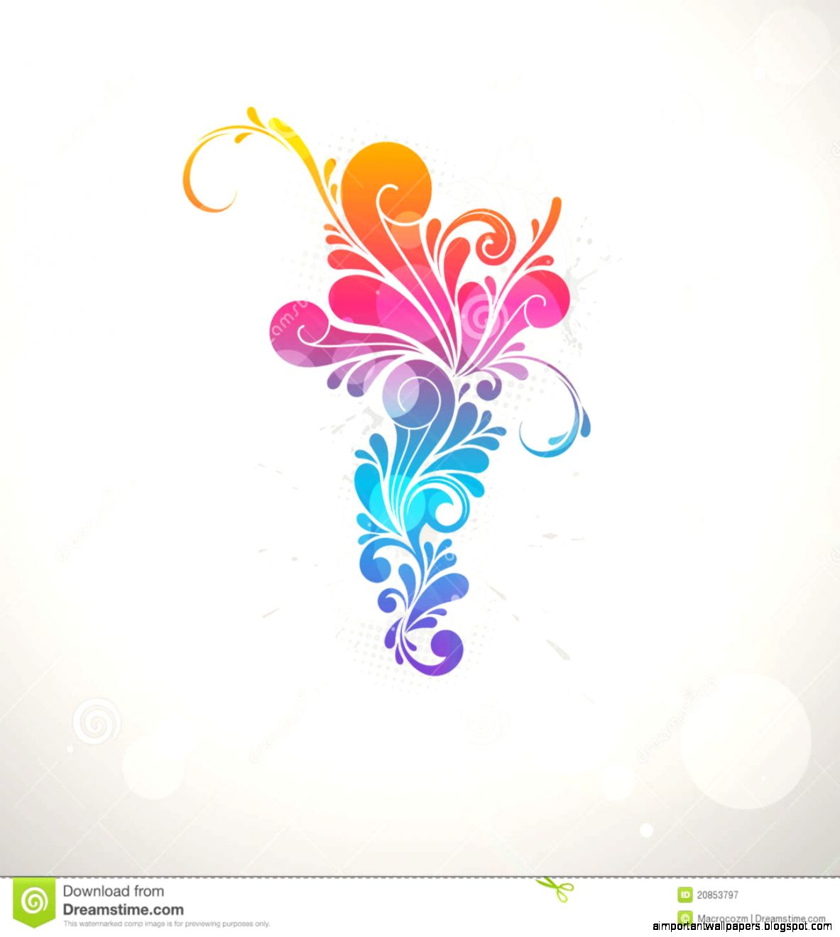 Abstract Colorful Pattern Splash Symbol Royalty Free Stock