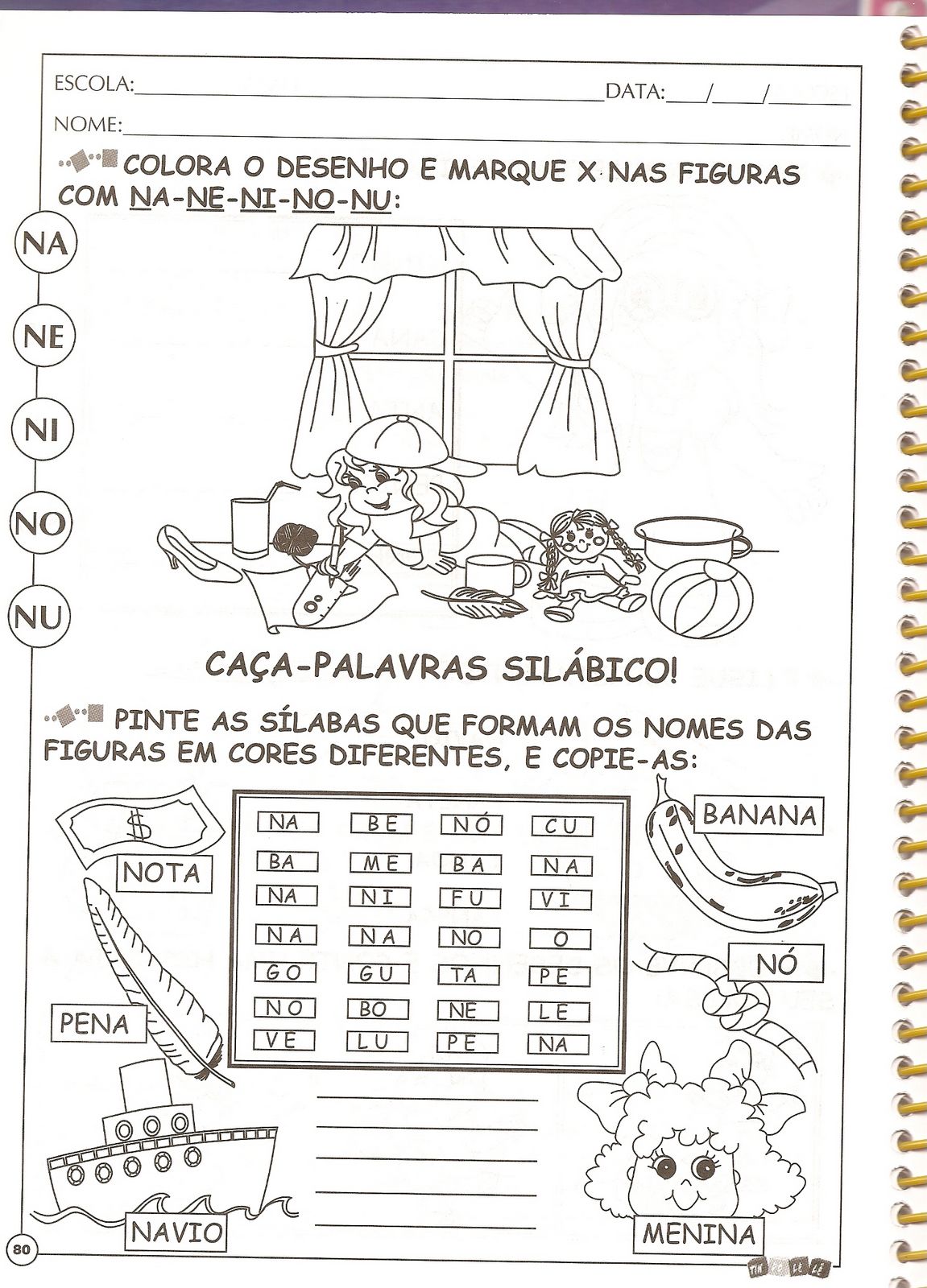 Paraíso da Alfabetização Atividades de alfabetização com a letra N Paraíso da Alfabetização Atividades de alfabetização com a letra N