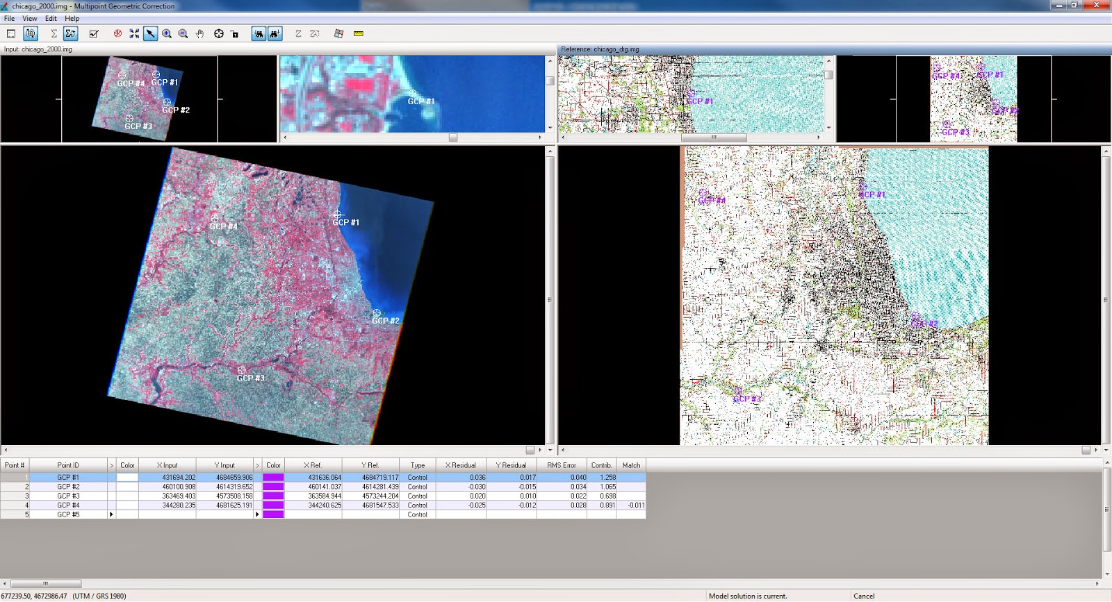Remote Sensing of the Environment: Lab 6: Geometric Correction
