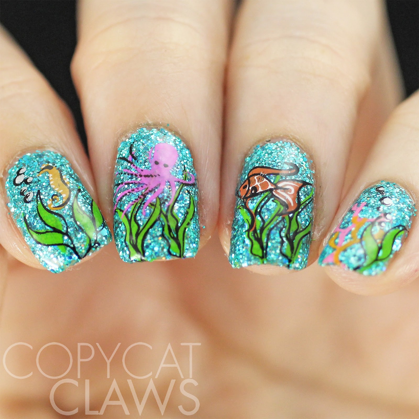 Copycat Claws Clear Jelly Stamper Under The Sea Stamping Plate