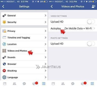 Cara Menonaktifkan Autoplay Video Facebook di iPhone