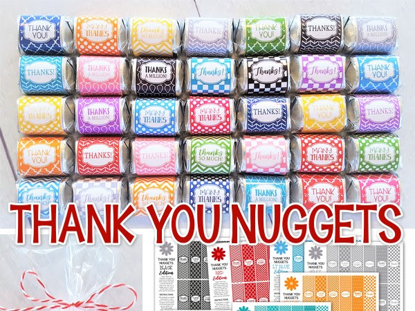 Thank You Nugget Wrappers - FREEBIE Series!