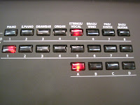 Kawai MP6 tone buttons