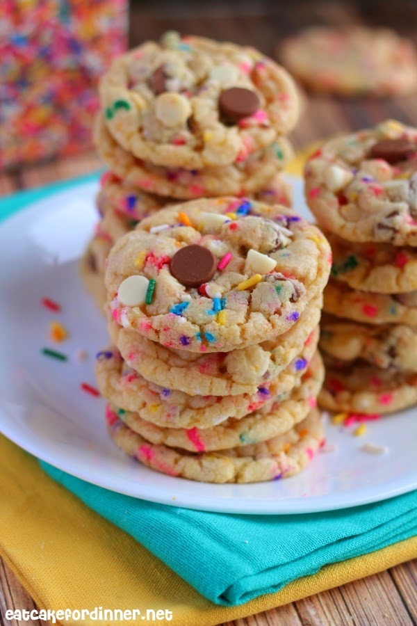 Eat Cake For Dinner: Cake Batter Chocolate Chip Cookies