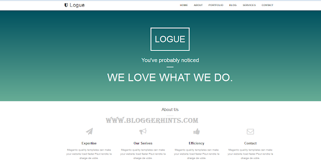  Logue Free blogger Template