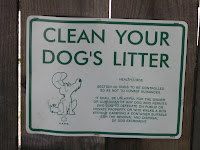 SFPD Sign - Clean Up Your Dog's Litter - San Francisco CA