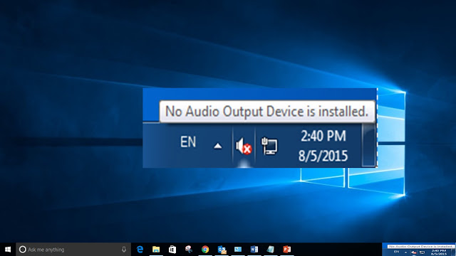 windows 10 on macbook pro no audio output device is installed windows 10 on macbook pro no audio output device is installed