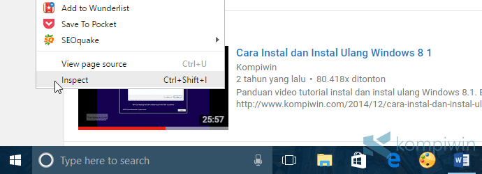 ubah tampilan youtube