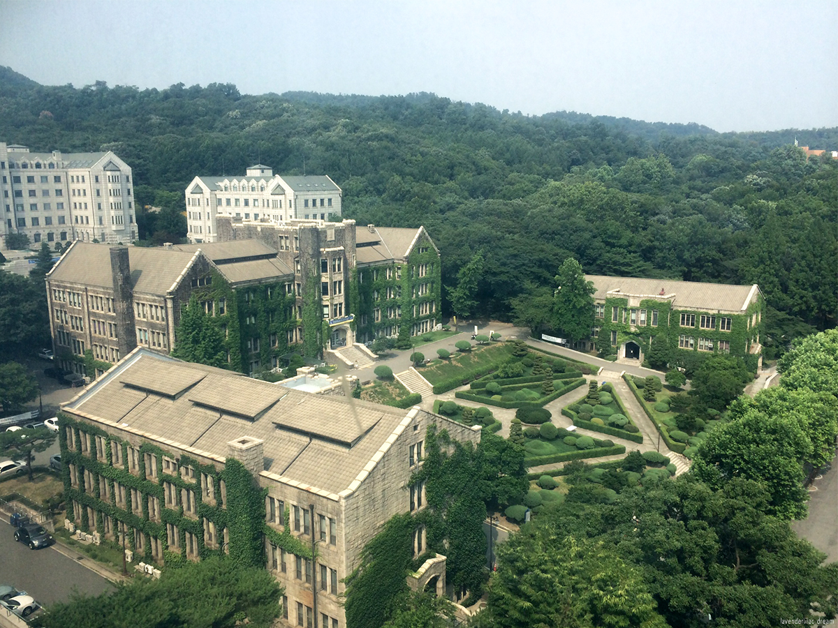 South Korea, Seoul, Sinchon, YISS 2014, Yonsei University, EDU Building view