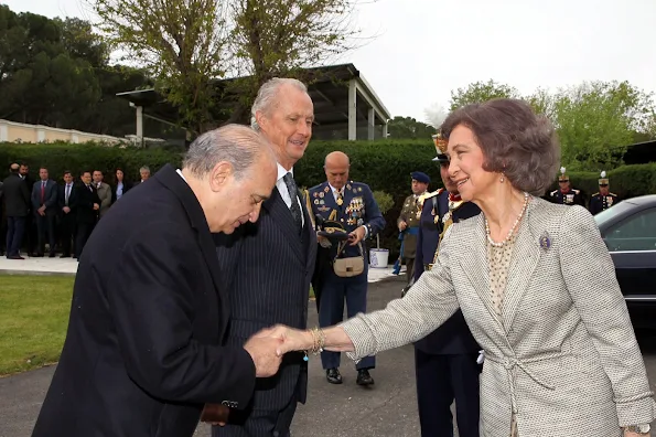 Queen Sofia of Spain attends the Oath of Allegiance of the Civil People at El Pardo Palace