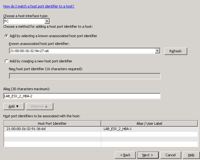 Host interface. Host interface
