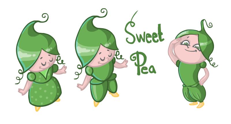 Seven Blue Orchids: Sweet Pea Character Sketch
