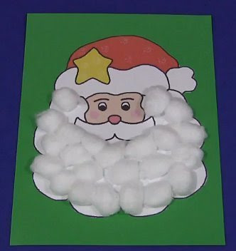 Santa With Cotton Ball Beard | Search Results | Calendar 2015