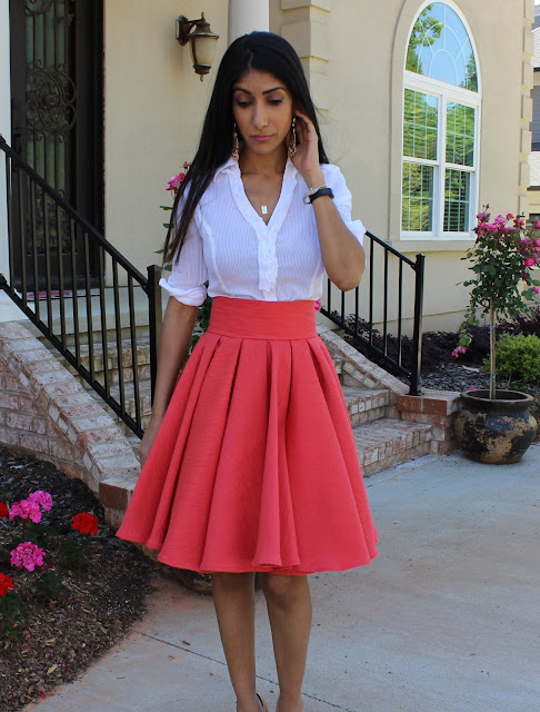 Made By A Fabricista: Box Pleat Circle Skirt
