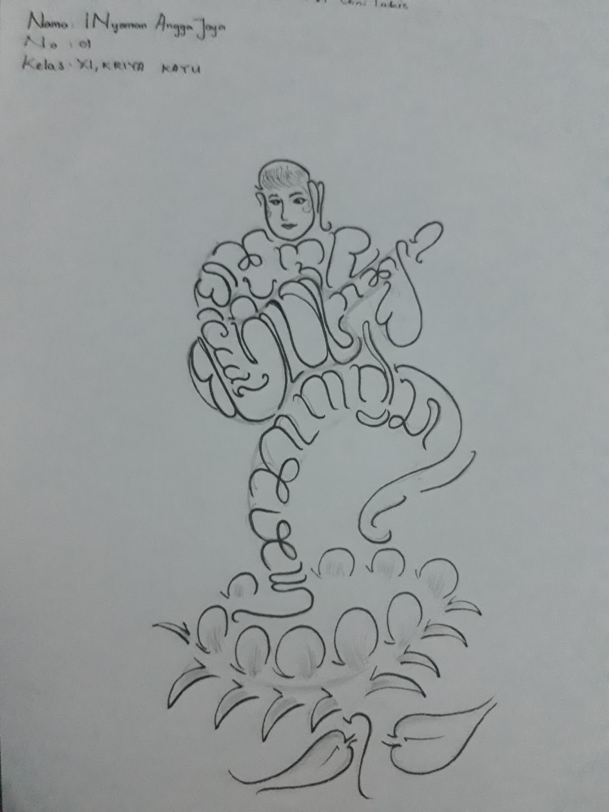 Rajegang Basa Baline KALIGRAFI AKSARA BALI