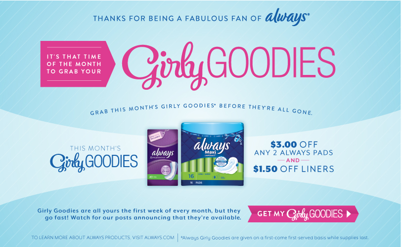 Coupon Clipping Moms 2 Always Feminine Pads coupons