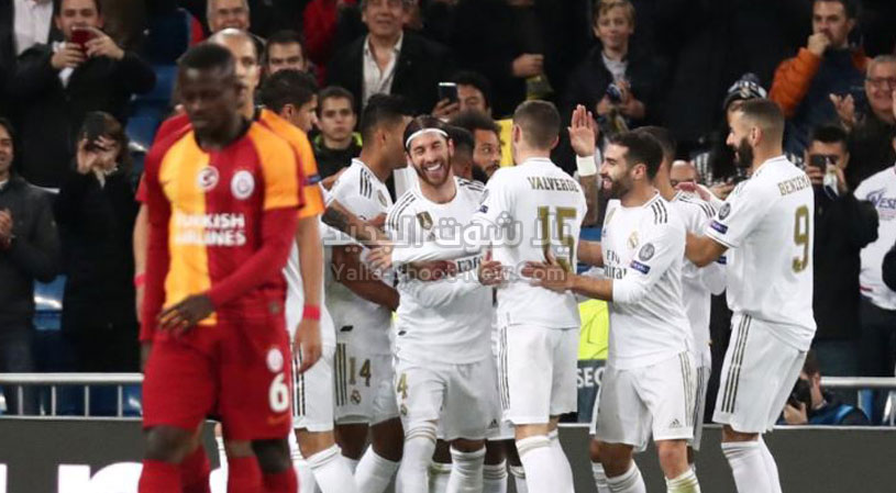 نصف دسته من الاهداف لـ ريال مدريد على غلطة سراي في الجولة الرابعه من دوري أبطال أوروبا