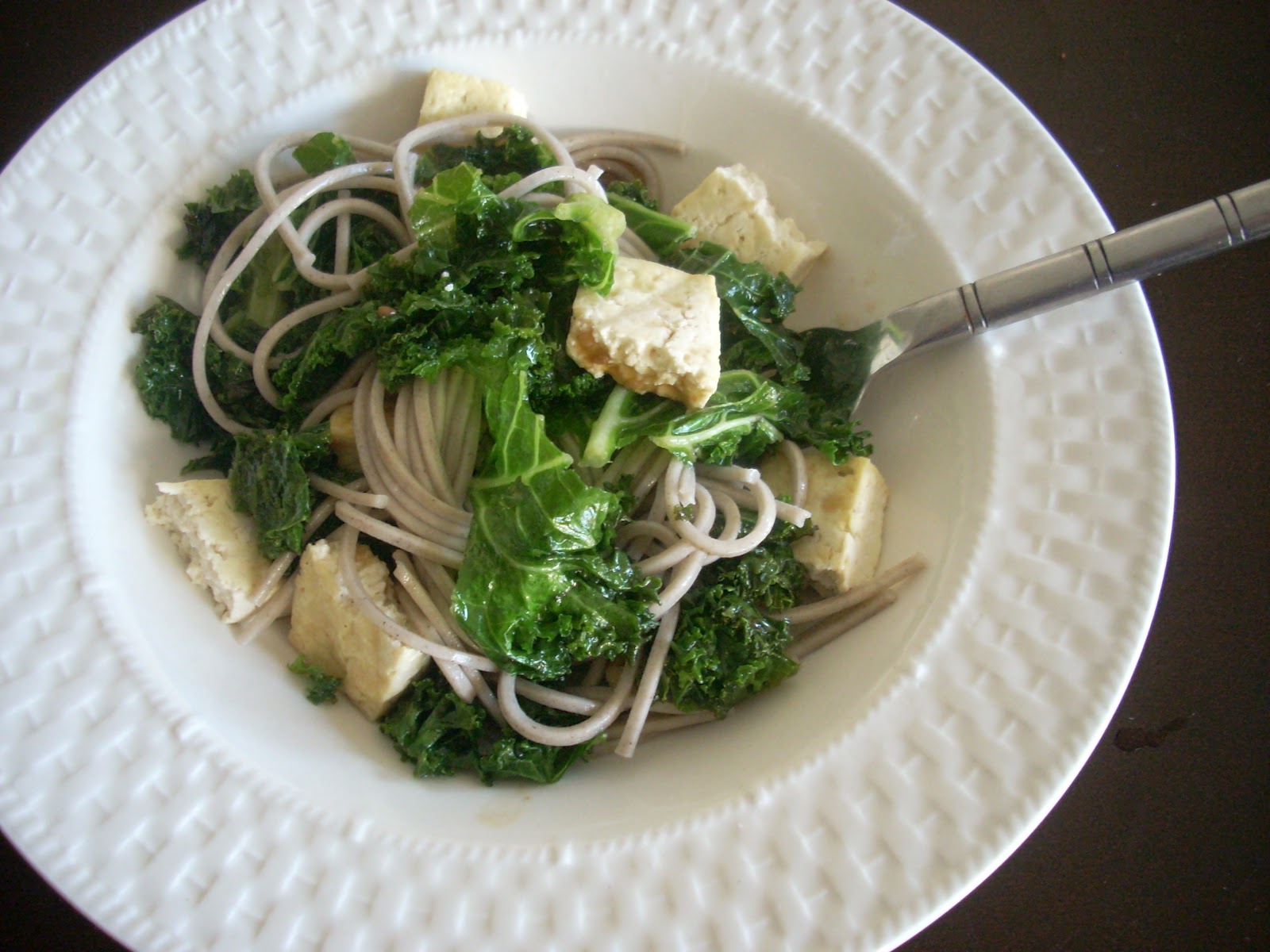 Tip Top Shape Soba Noodles with Tofu and Kale