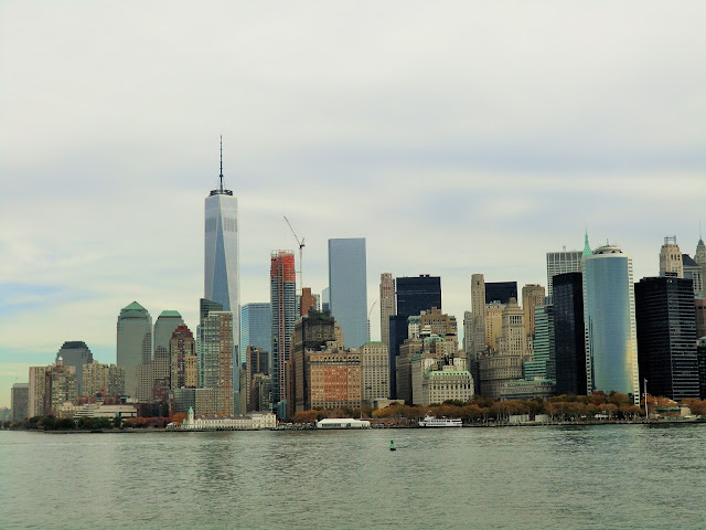 vue de la skyline de Manhattan depuis un staten island ferry