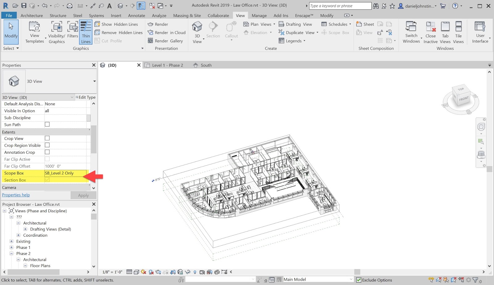 Bim Chapters 2019 Workflow Tip Saved Section Boxes Via Scope Boxes