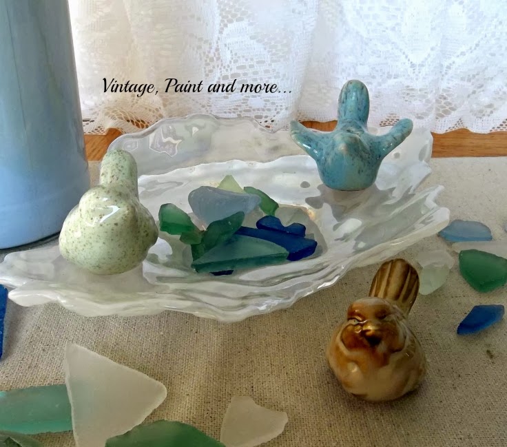 Waiting for Spring - image of birds with beach glass
