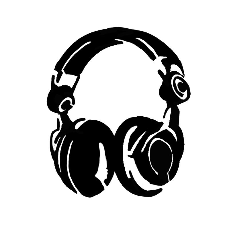 Amazing Stencils Technology Headphones Stencil