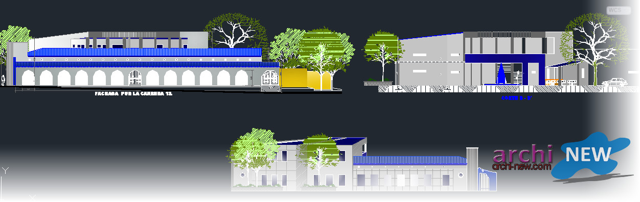 download Full AutoCAD files to school project - a project dwg School ...