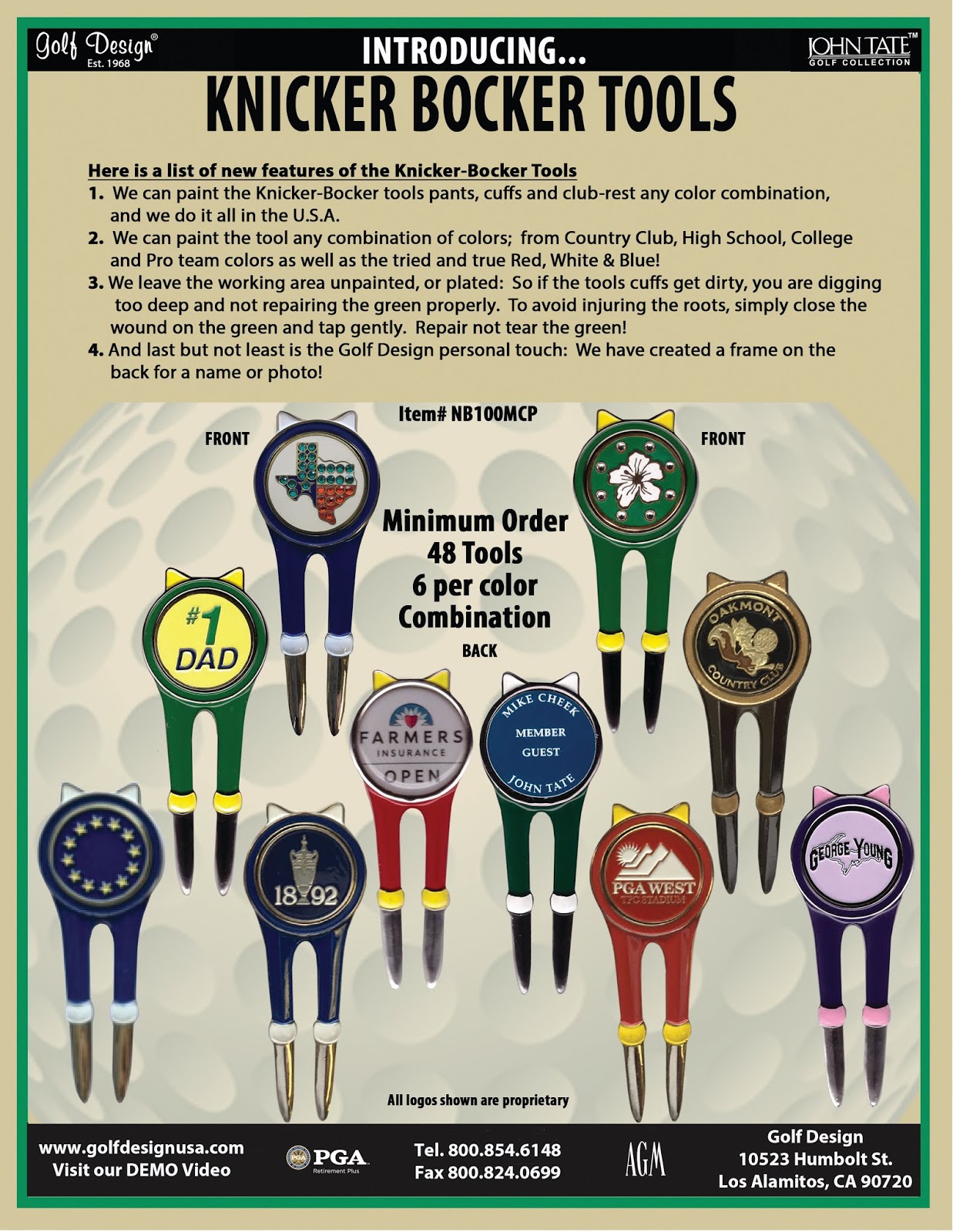 INTRODUCING THE GOLF DESIGN KNICKERBOCKER TOOL