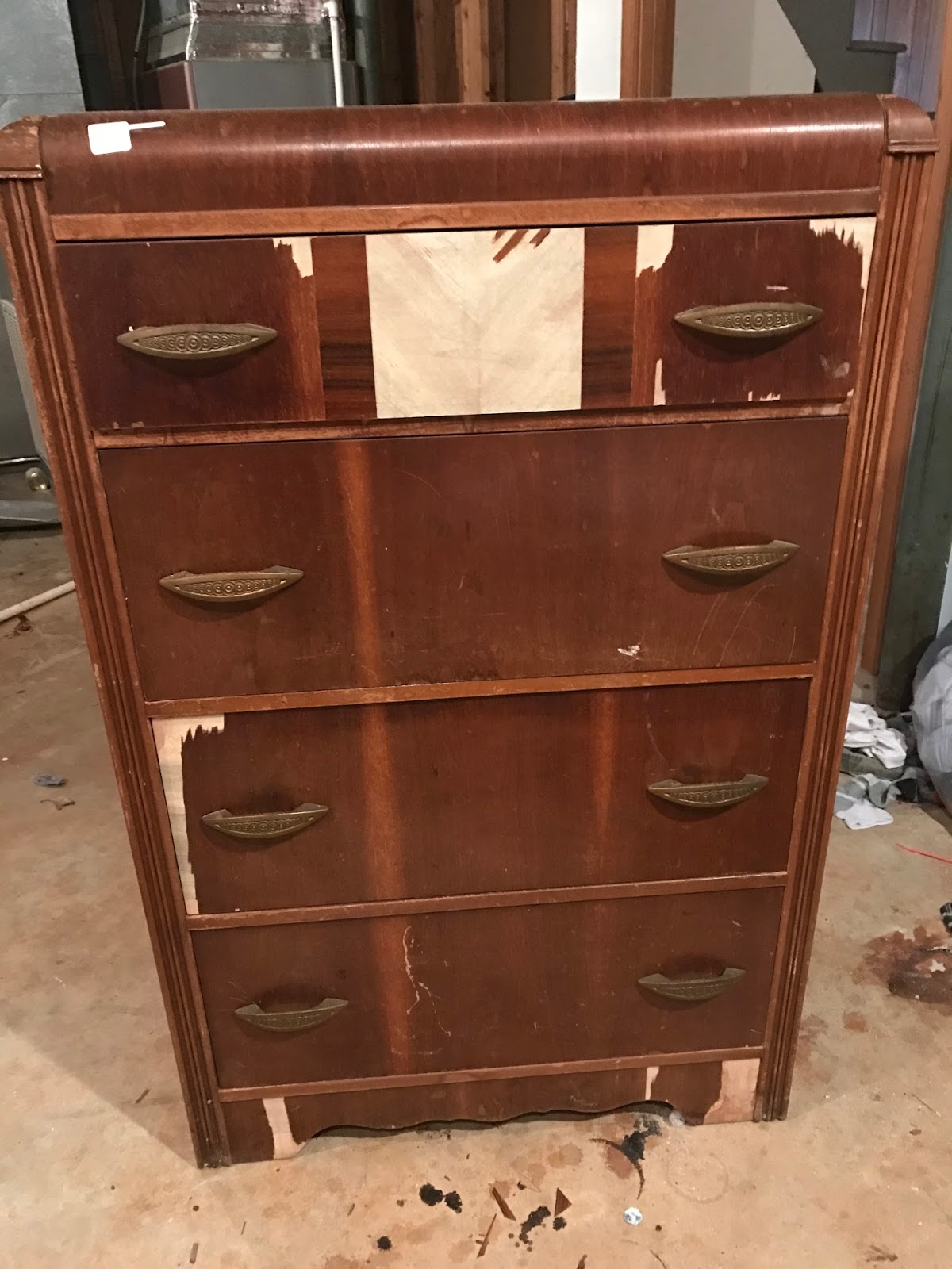 Weathered Sign and Company Handsome Waterfall Dresser