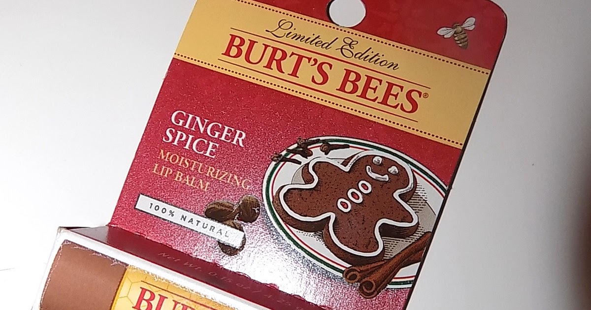 The Beauty Alchemist Burt's Bees Ginger Spice Lip Balm