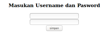 tampilan form penyimpanan password tampilan form penyimpanan password