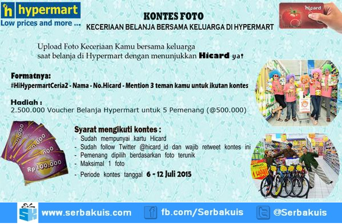 Kontes Foto Hicard Ceria 2 Berhadiah Voucher Belanja Total 2,5 Juta