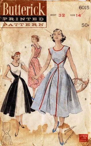 Patrón Vestido Vintage Años 50