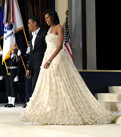 WHO WORE WHAT?.....Michelle Obama in Jason Wu Gown, 2013 Inaugural Ball ...