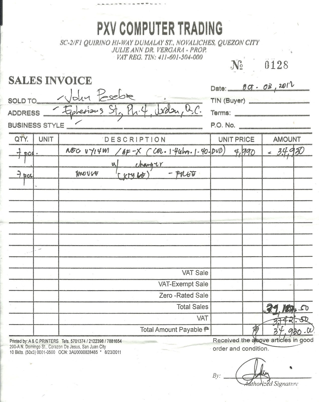 Yaba Sa Nabua Project 2 Passbook & Receipts