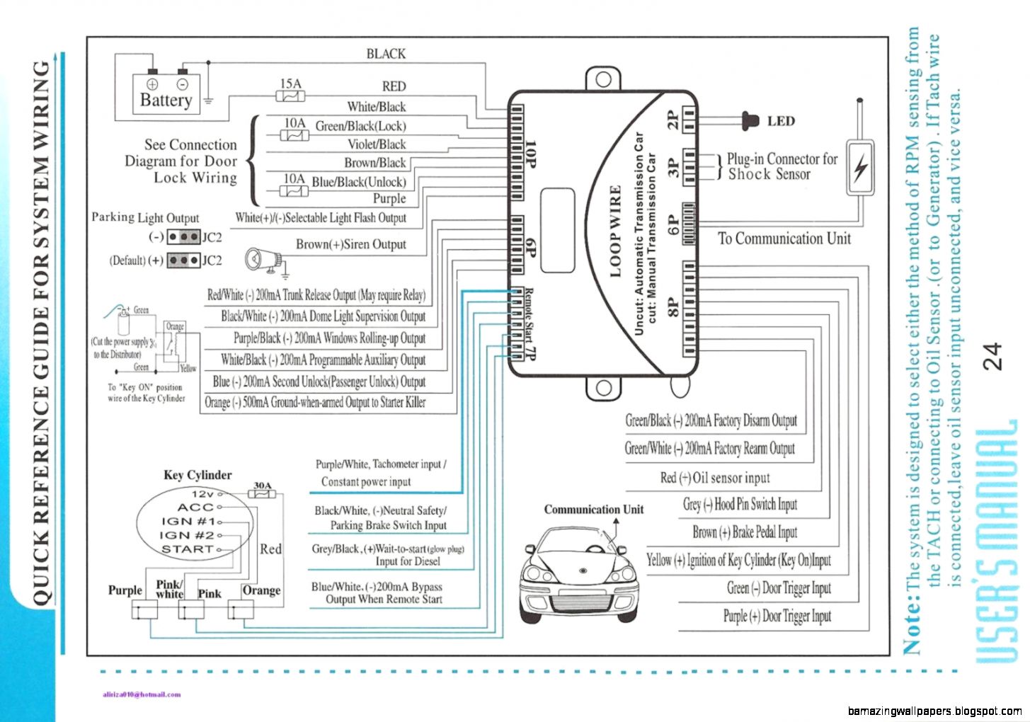 Installation the Alarm security 2way ICBM 7071   Honda Tech
