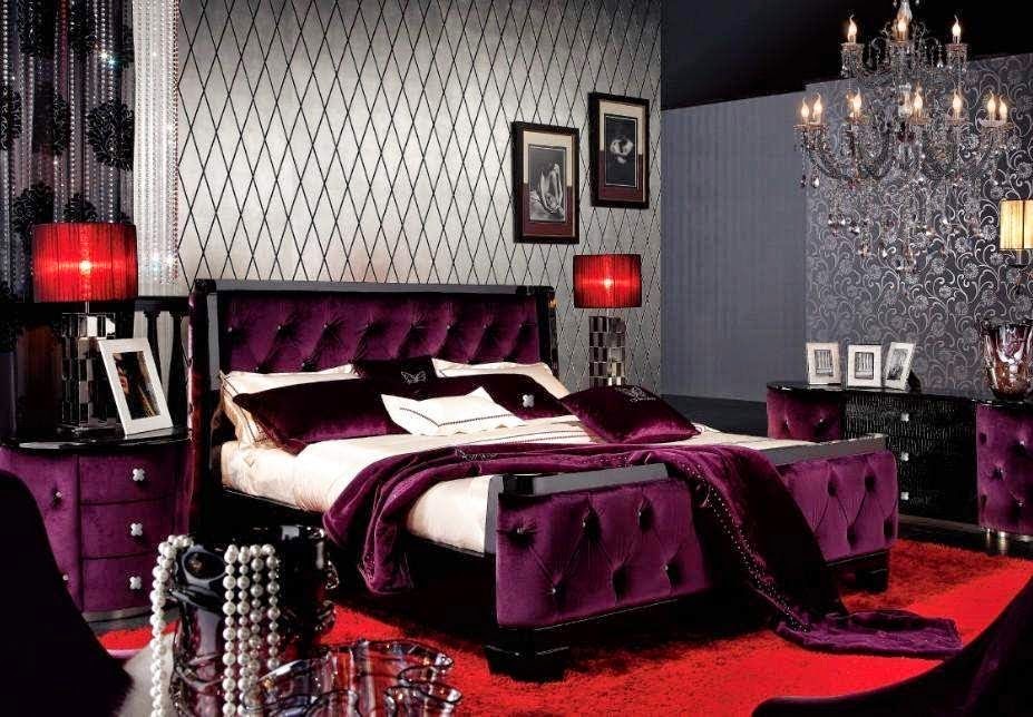 Habitaciones en violeta y gris plata - Ideas para decorar dormitorios