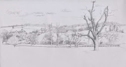 foreground ground middle background draw landscape exercise fineliner sketches stopped way