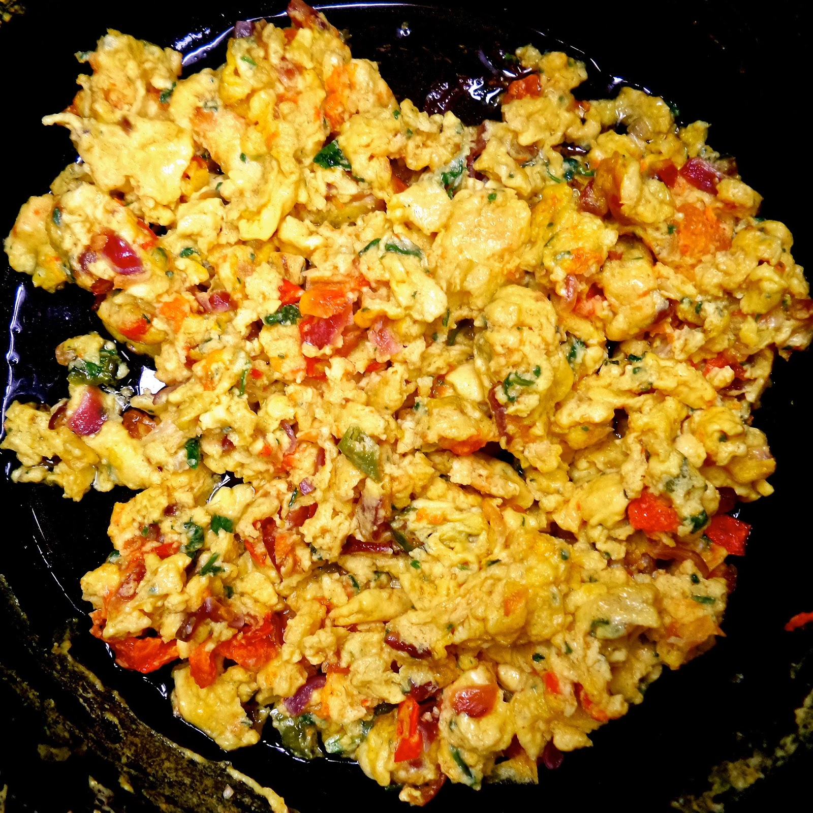 Keep Calm & Curry On Parsi Style Scrambled Eggs (Akuri)