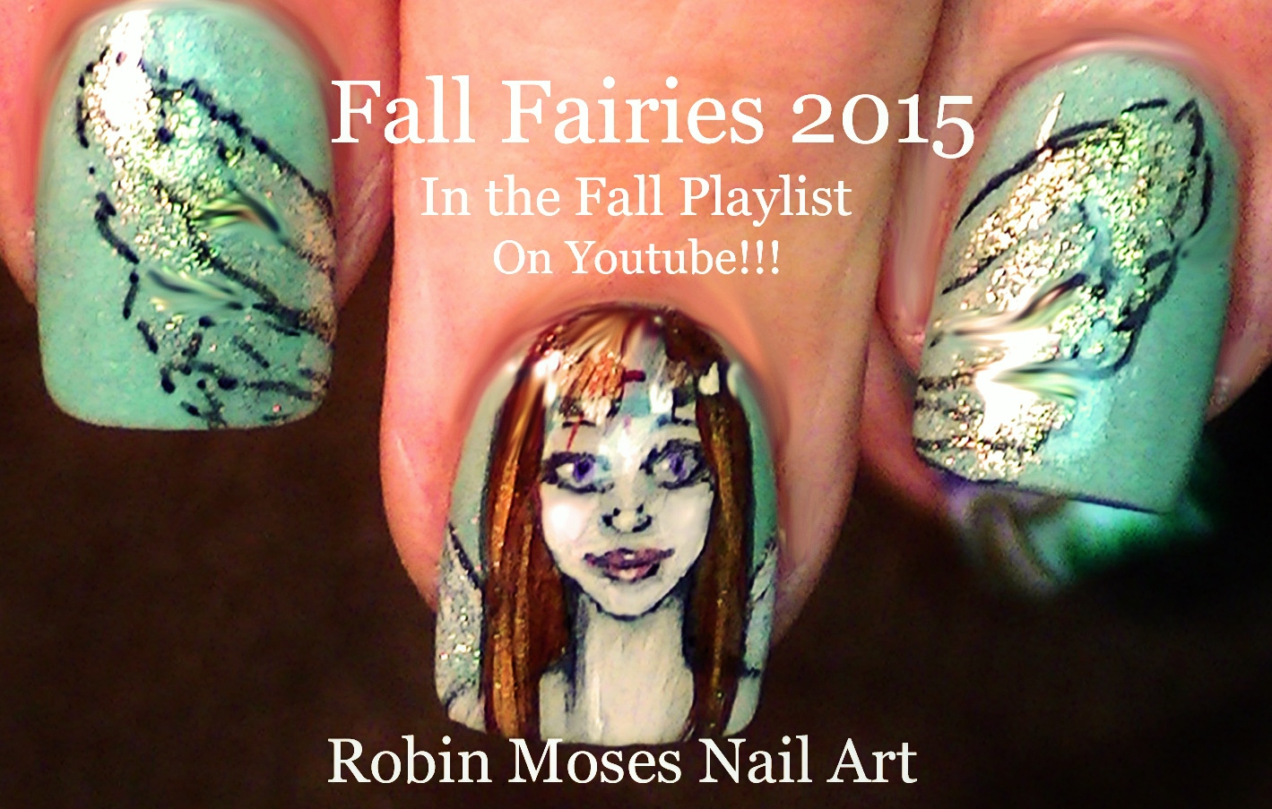 Nail Art by Robin Moses Fairy Nail Art "fairy nails" "faerie nails
