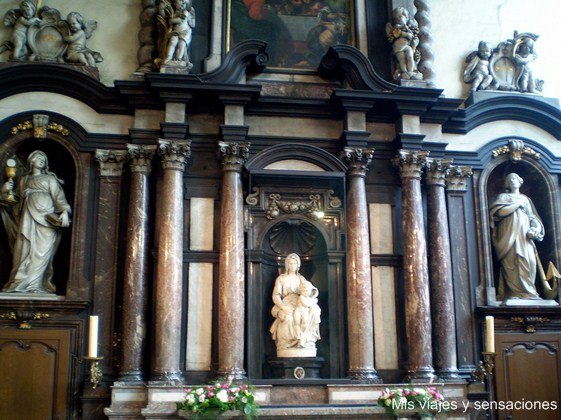 La Virgen con el niño, Miguel Ángel, iglesia de Nuestra Señora, Brujas
