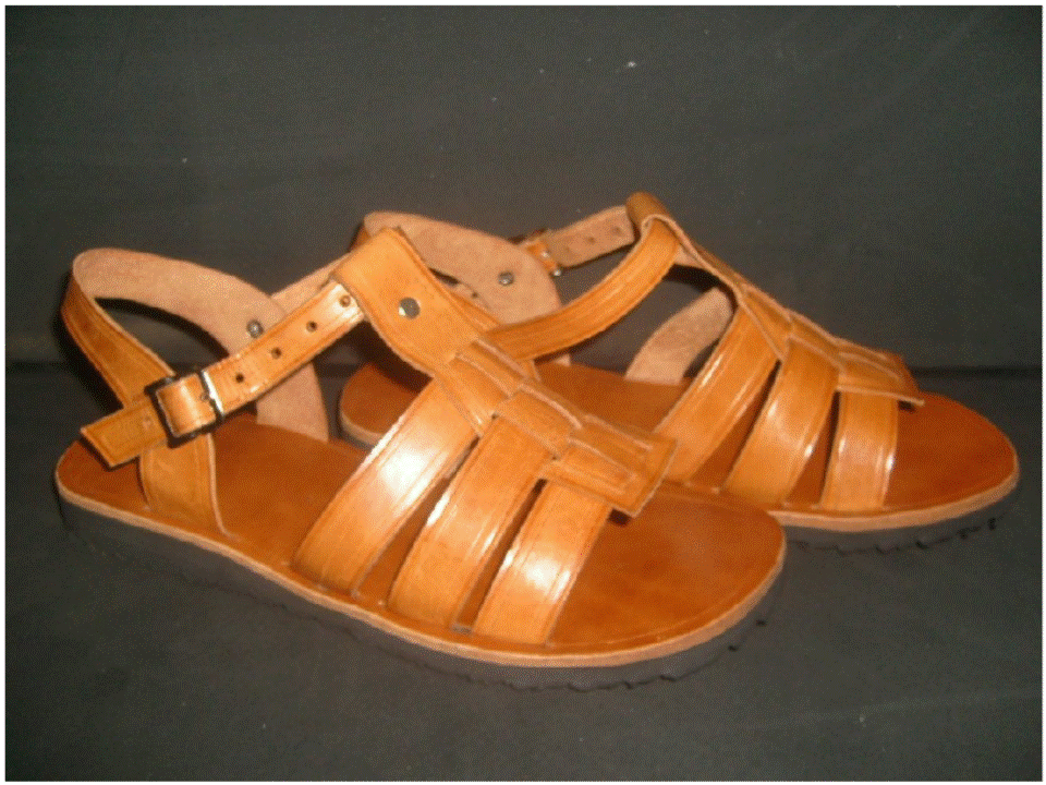 sandalia de couro nordestina feminina