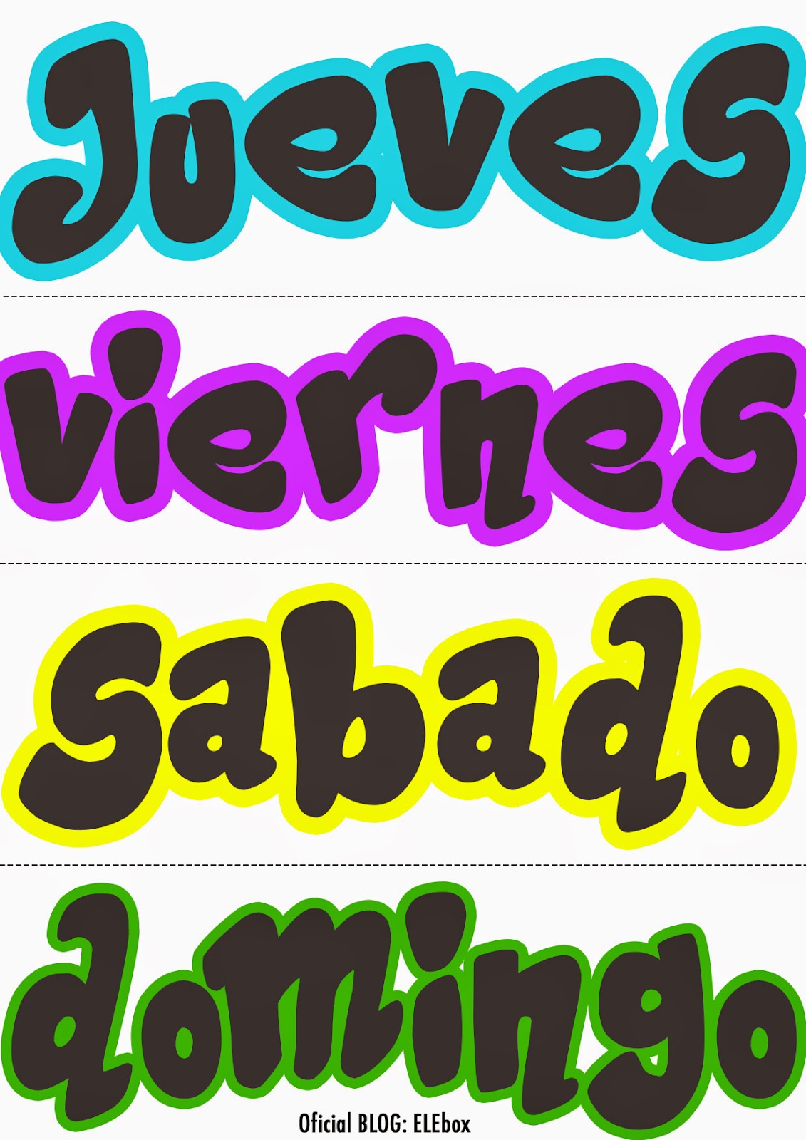 Los días de la semana ELEbox