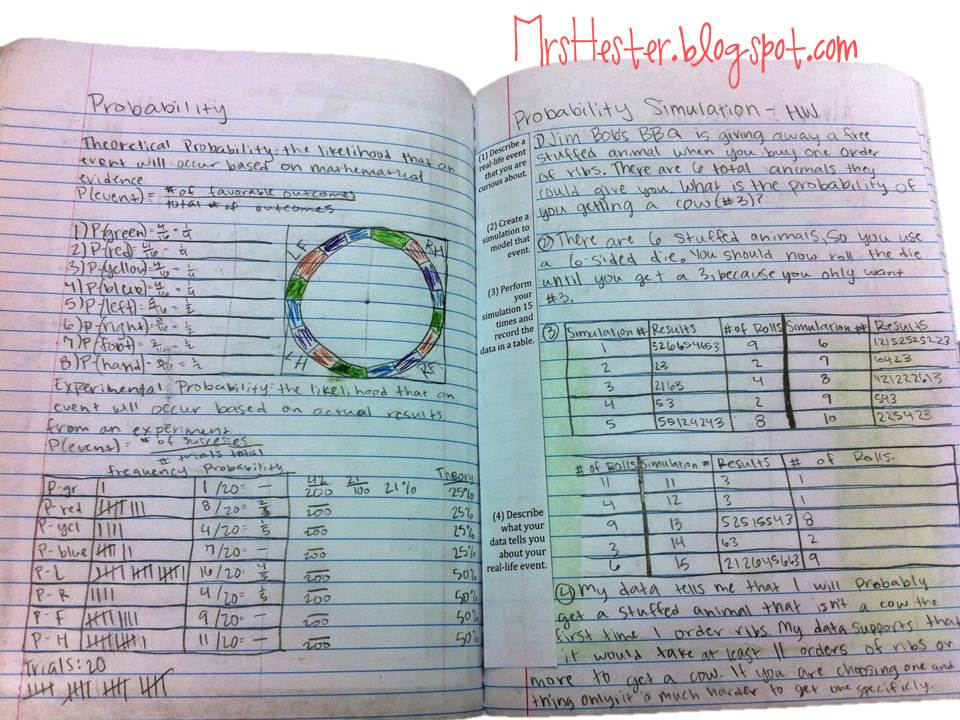 Mrs. Hester's Classroom : Probability
