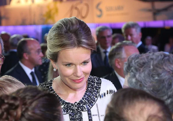 Queen Mathilde attended a gala event to mark the 150th anniversary of Solvay in Neder, newmyroyals